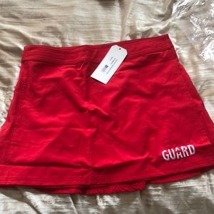Red LifeGuard Skirt Uniform